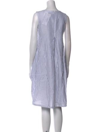 Max Mara Striped Knee-Length Dress