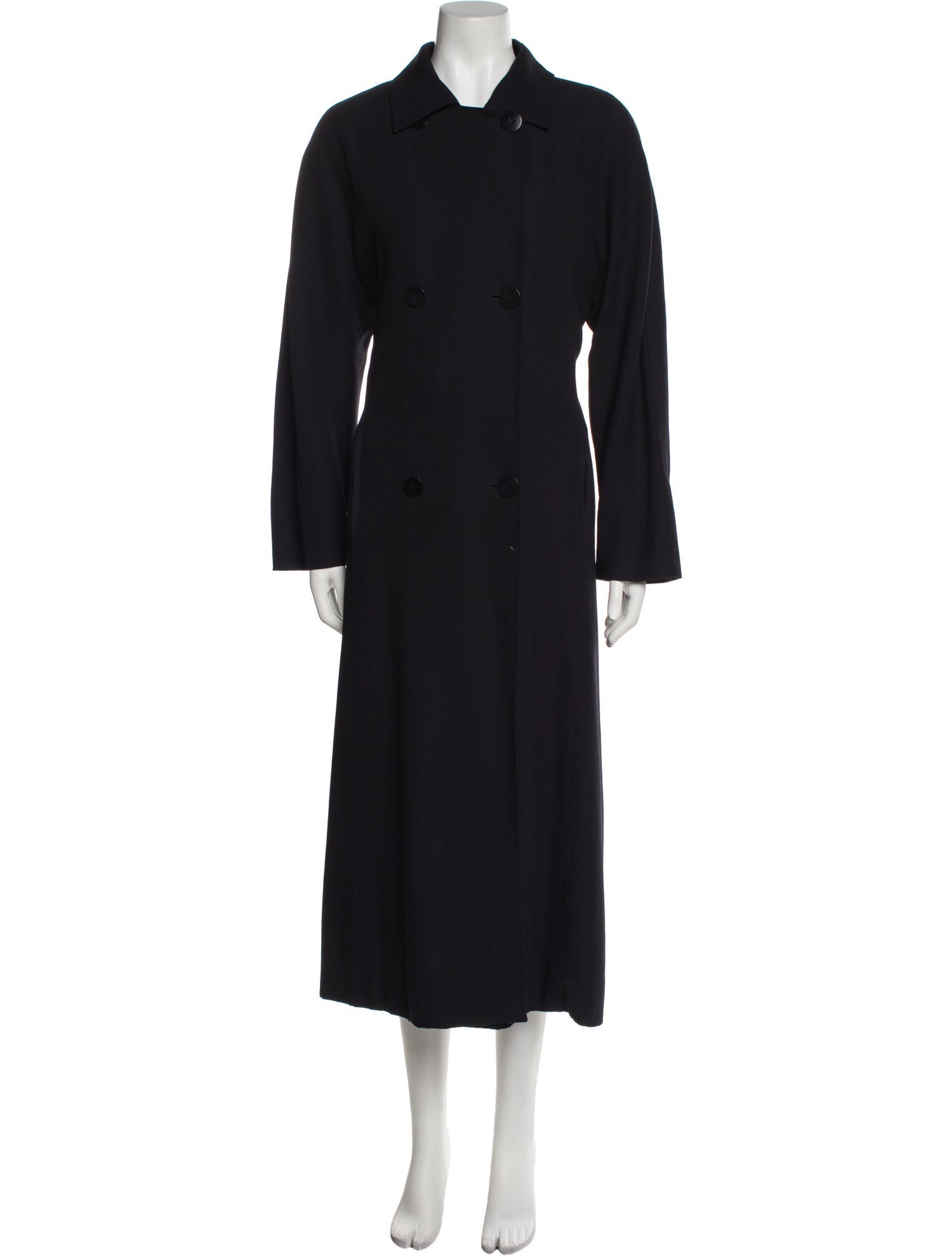 Max Mara Virgin Wool Printed Trench Coat
