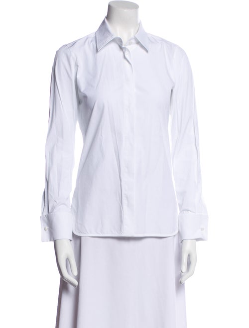 Max Mara Long Sleeve Button-Up Top