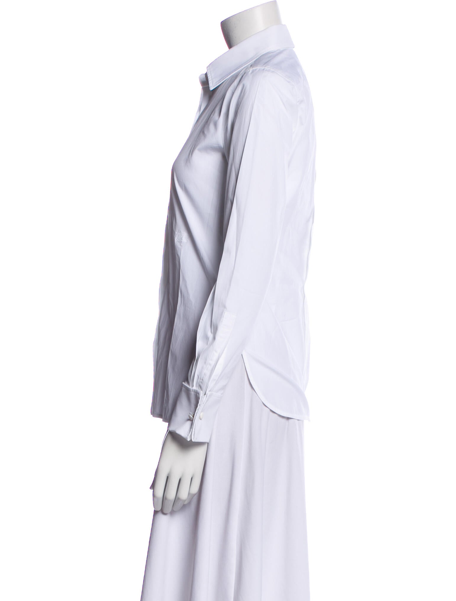 Max Mara Long Sleeve Button-Up Top