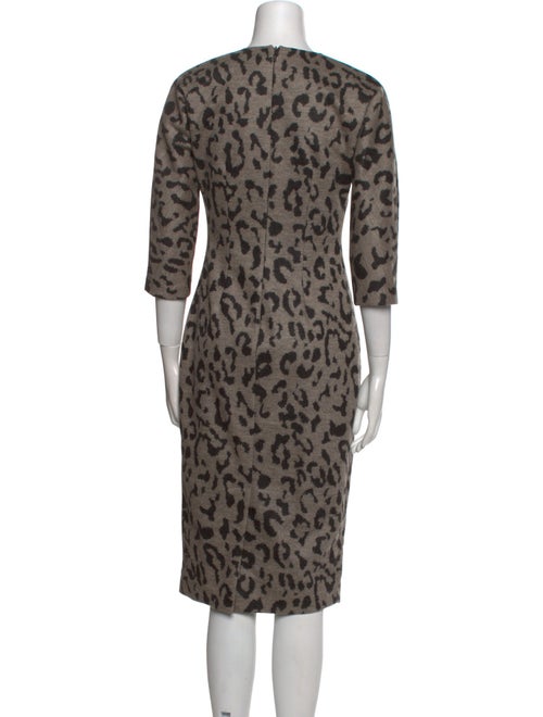 Max Mara Virgin Wool Midi Length Dress
