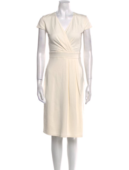 Max Mara V-Neck Knee-Length Dress