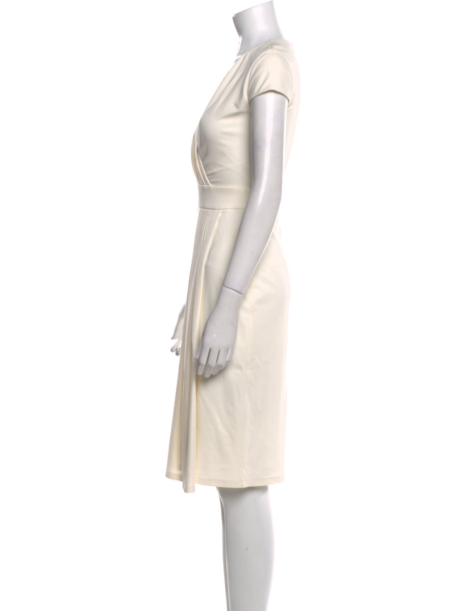 Max Mara V-Neck Knee-Length Dress
