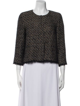 Max Mara Tweed Pattern Evening Jacket