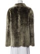 Max Mara Leather Faux Fur Jacket
