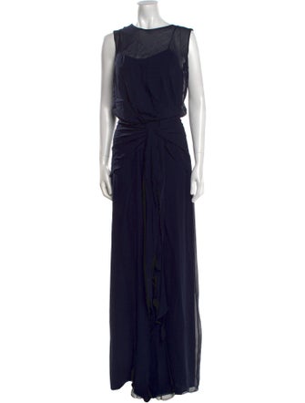 Max Mara Silk Long Dress