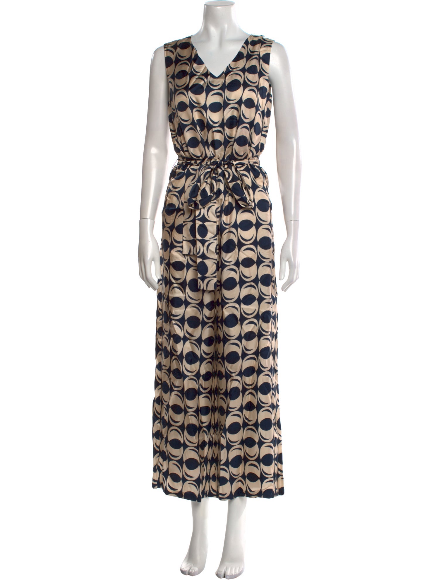 Max Mara Silk Printed Jumpsuit w/ Tags