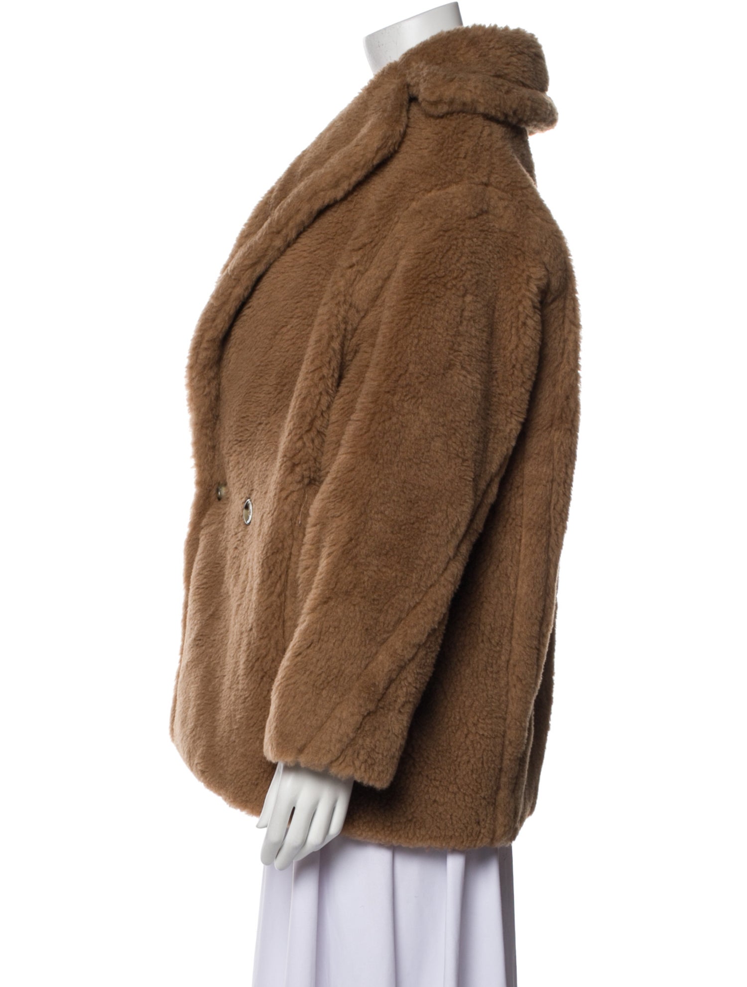 Max Mara Faux Fur Coat