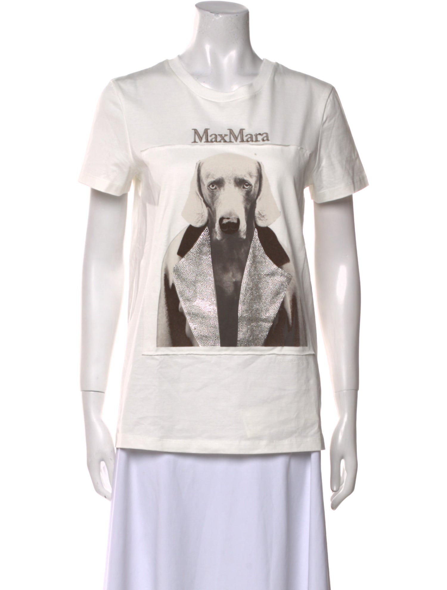 Max Mara Graphic Print Crew Neck T-Shirt