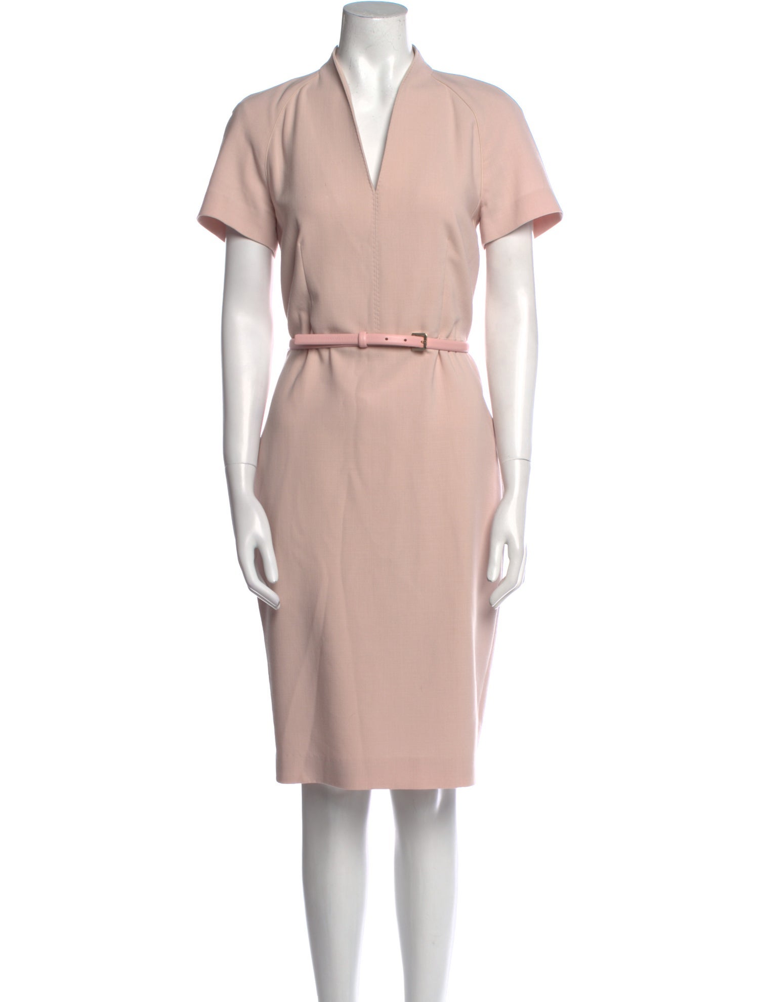 Max Mara Virgin Wool Midi Length Dress