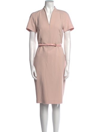 Max Mara Virgin Wool Midi Length Dress
