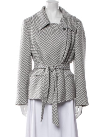 Max Mara Virgin Wool Printed Coat