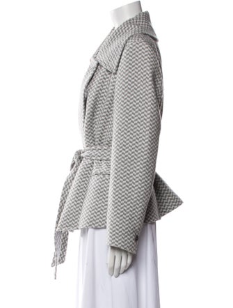 Max Mara Virgin Wool Printed Coat