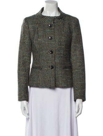 Max Mara Virgin Wool Tweed Pattern Jacket