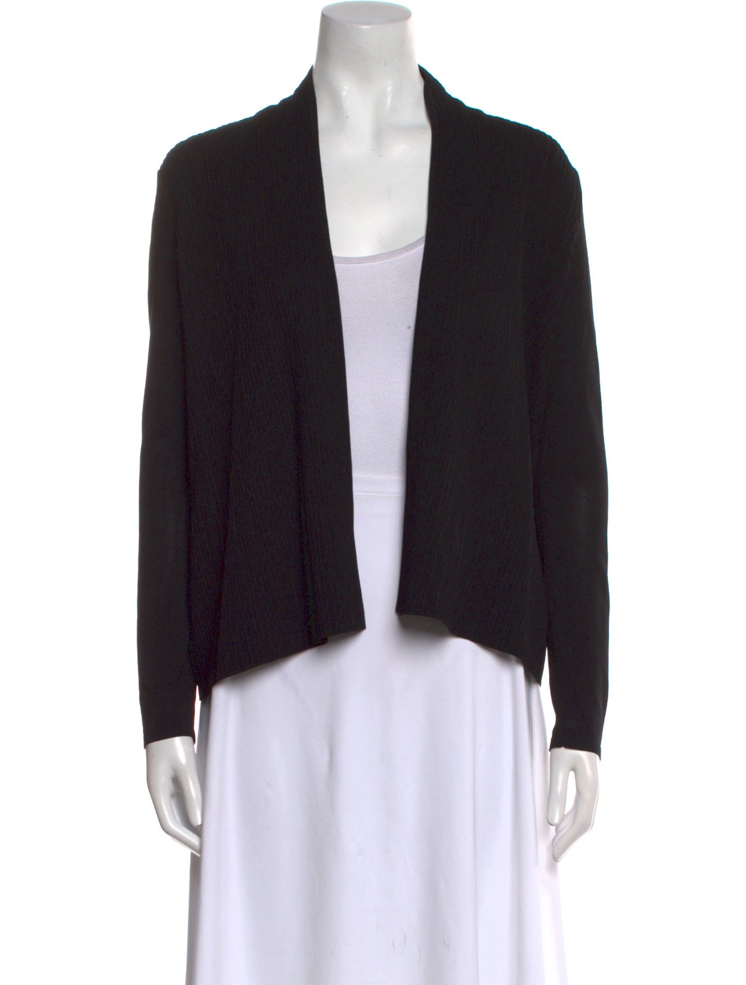 Max Mara Virgin Wool Open Front Sweater