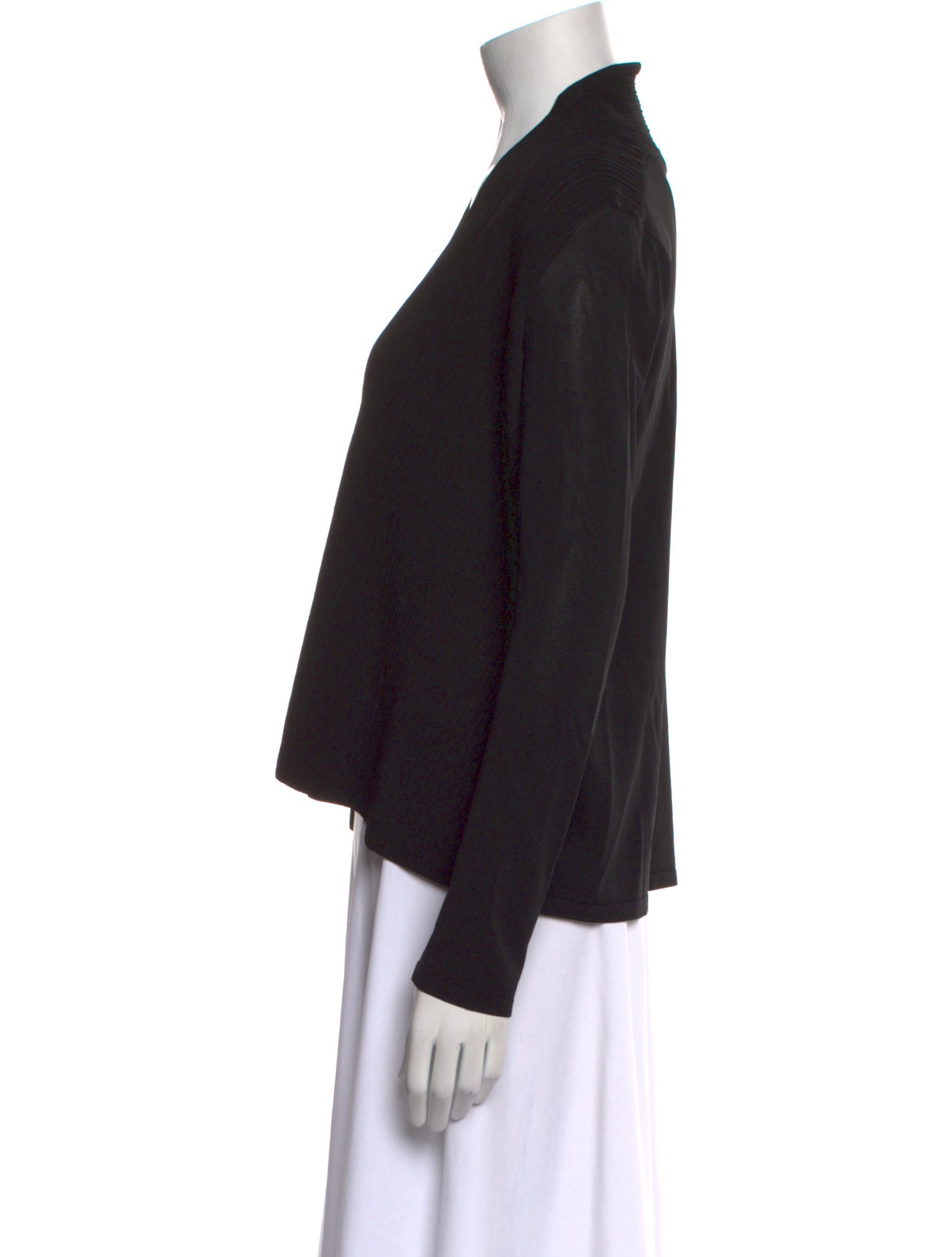 Max Mara Virgin Wool Open Front Sweater