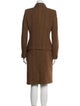 Max Mara Alpaca Plaid Print Skirt Suit