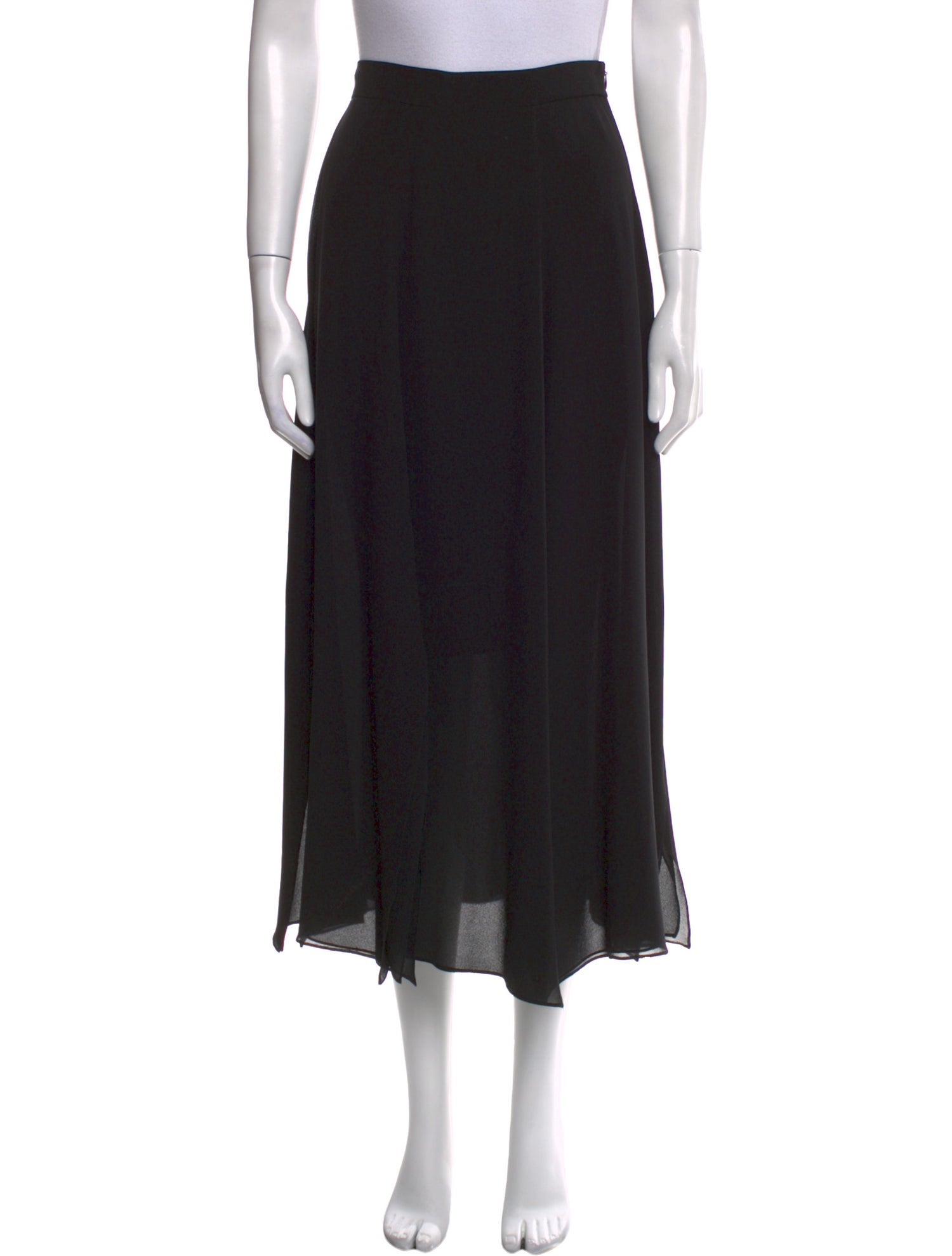 Max Mara Silk Midi Length Skirt