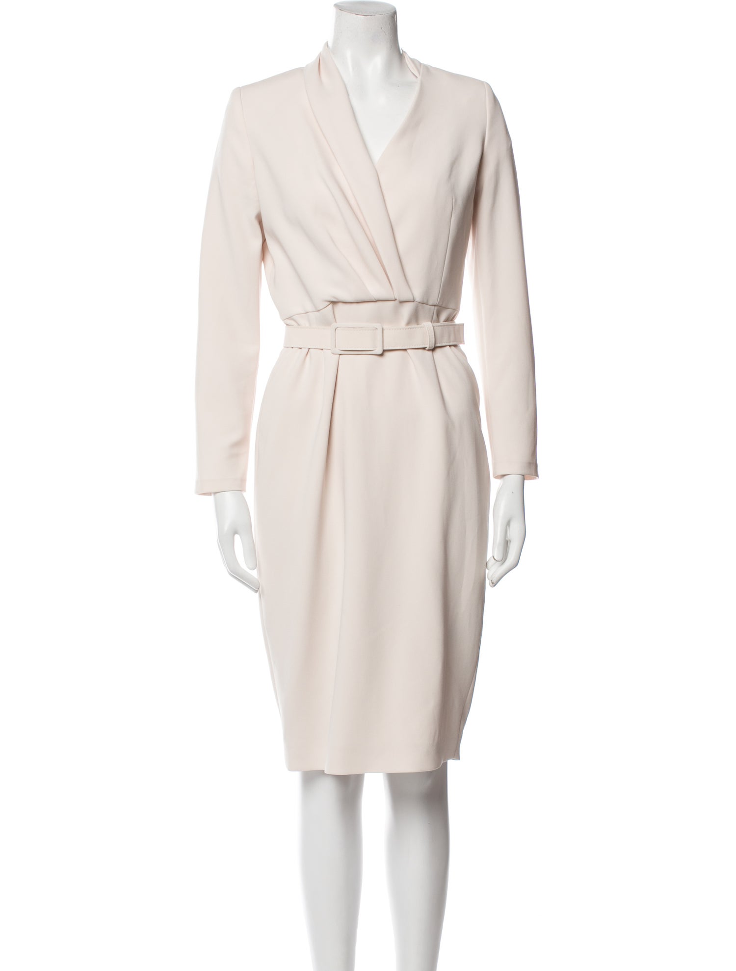 Max Mara V-Neck Midi Length Dress