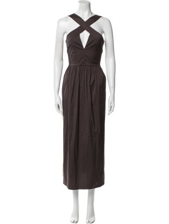 Max Mara Halterneck Long Dress