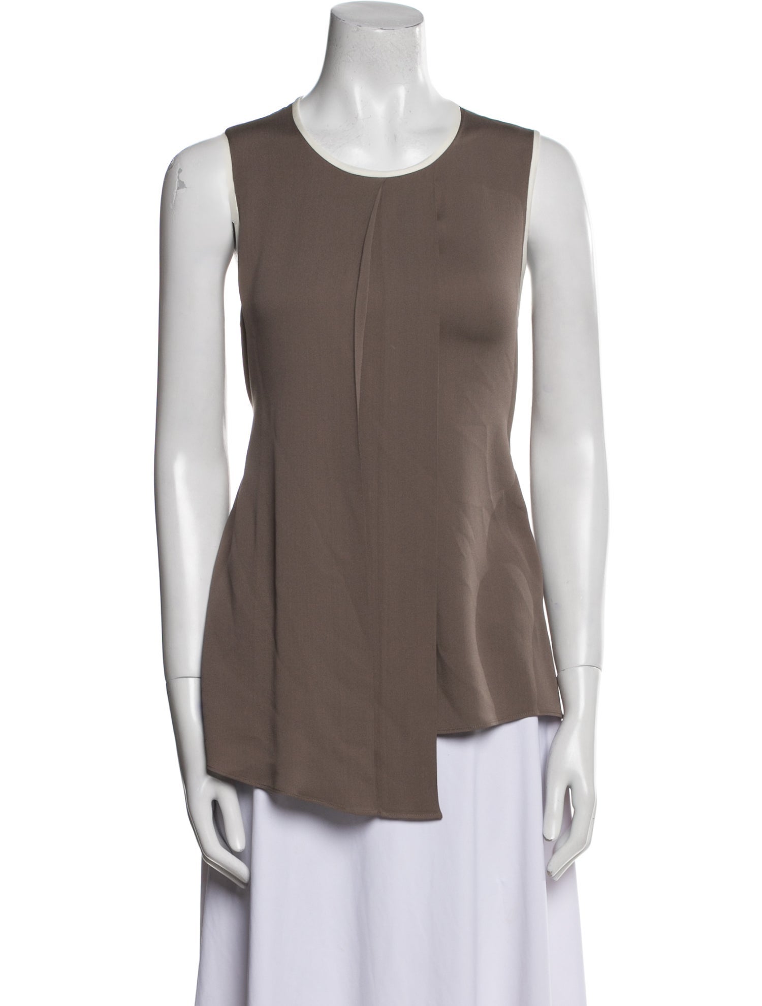 Max Mara Scoop Neck Sleeveless Top