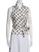 Max Mara Silk Polka Dot Print Blouse