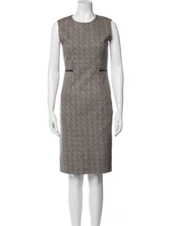 Max Mara Virgin Wool Knee-Length Dress