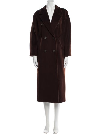 Max Mara Wool Faux Fur Coat