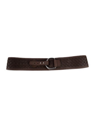 Max Mara Wide Leather Waist Belt