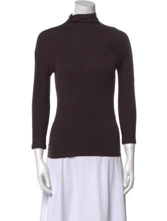 Max Mara Turtleneck Three-Quarter Sleeve Top