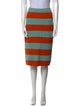 Max Mara Striped Knee-Length Skirt