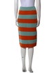 Max Mara Striped Knee-Length Skirt