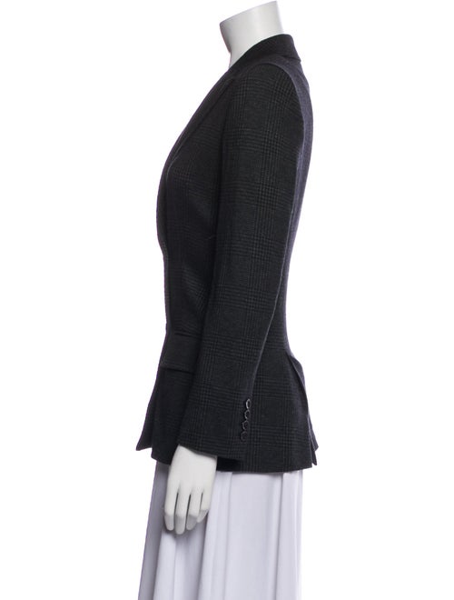 Max Mara Plaid Print Blazer