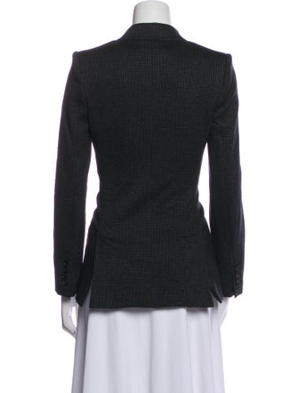 Max Mara Plaid Print Blazer