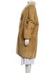 Max Mara Leather Faux Fur Coat