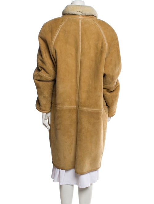 Max Mara Leather Faux Fur Coat