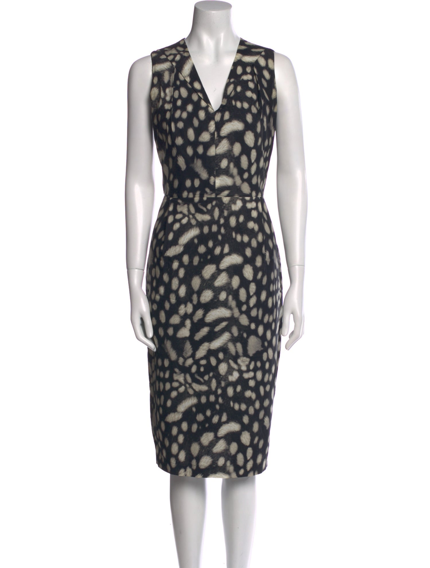 Max Mara Printed Midi Length Dress