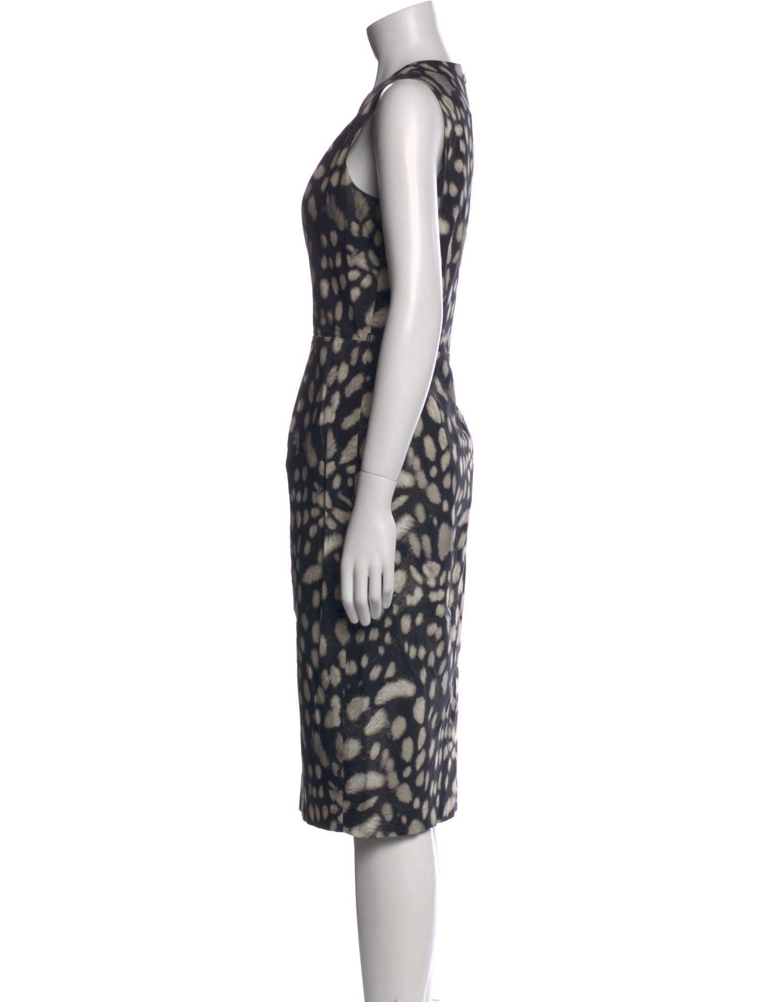 Max Mara Printed Midi Length Dress