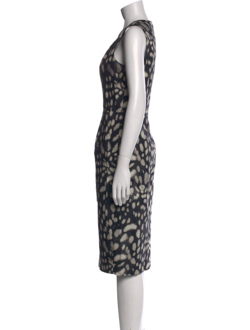 Max Mara Printed Midi Length Dress