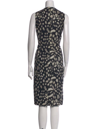Max Mara Printed Midi Length Dress
