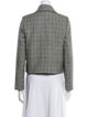 Max Mara Virgin Wool Plaid Print Evening Jacket