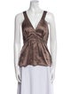 Max Mara Silk V-Neck Top