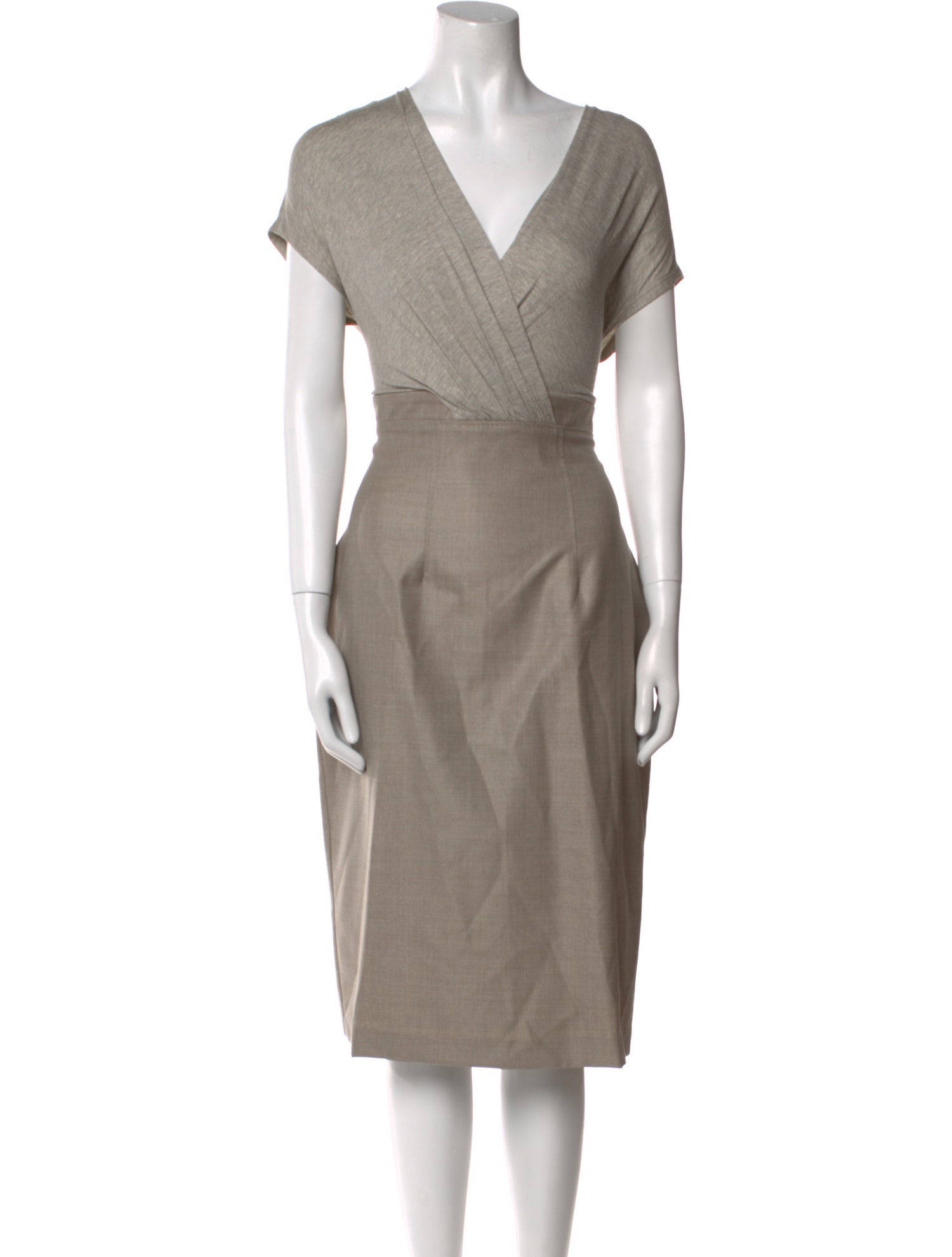 Max Mara Virgin Wool Midi Length Dress