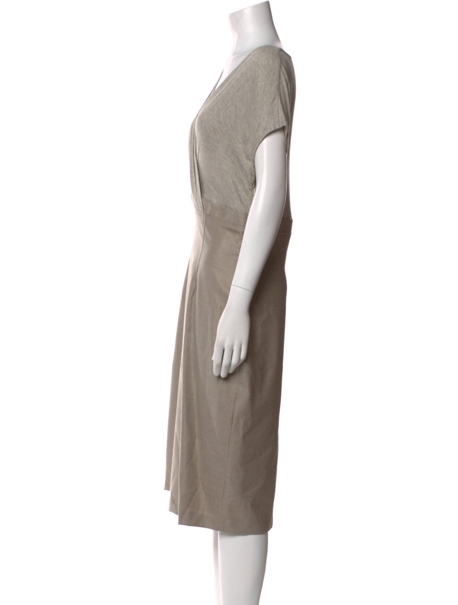 Max Mara Virgin Wool Midi Length Dress