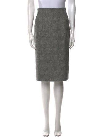 Max Mara Virgin Wool Knee-Length Skirt