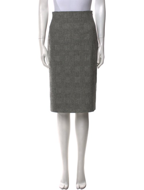Max Mara Virgin Wool Knee-Length Skirt