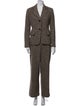 Max Mara Wool Tweed Pattern Pantsuit