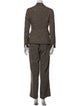 Max Mara Wool Tweed Pattern Pantsuit