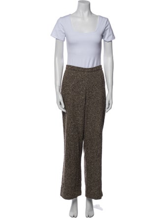 Max Mara Wool Tweed Pattern Pantsuit