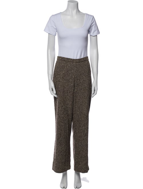 Max Mara Wool Tweed Pattern Pantsuit